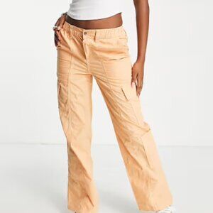 ASOS Peach Cargo Wide-Leg Pants